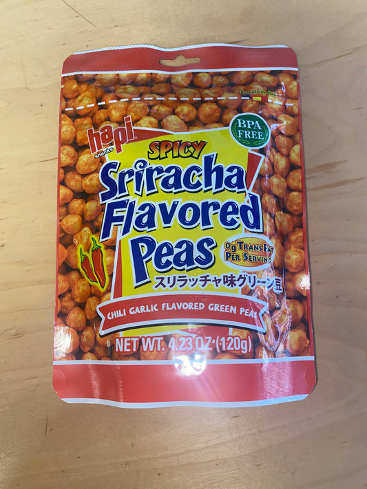 HAPI SRIRACHA PEAS 120G POUCH