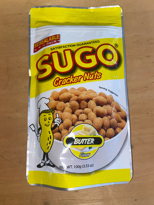 SUGO CRACKER NUTS 100G BUTTER FLVR